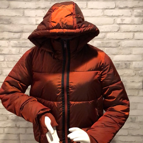 G by Giuliana Jackets & Blazers - G by Giuliana copper puffy jacket detachable hood fleece lined pockets zipper